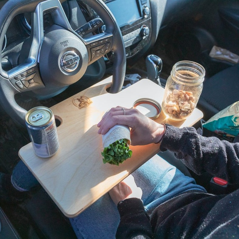 Tablette à volant en bois pour la voiture – Rabot D. Bois