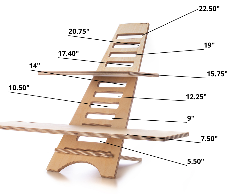 
                  
                    105-009 Station de travail en bois Assis-Debout / Sit-Stand working station
                  
                