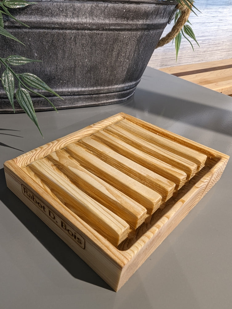 
                  
                    Wooden soap dish “D-Coulé” - NEW
                  
                