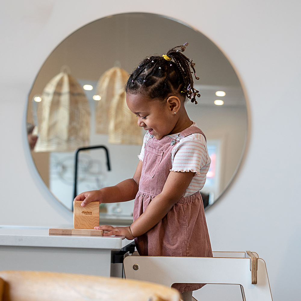 Tour d'apprentissage évolutive en bois pour enfants - Le Mini Chef