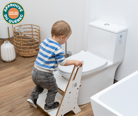 Le Mini Propre - Adjustable wooden toilet bench for children