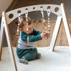 
                  
                    Wooden gym for babies - Le Mini Sportif
                  
                