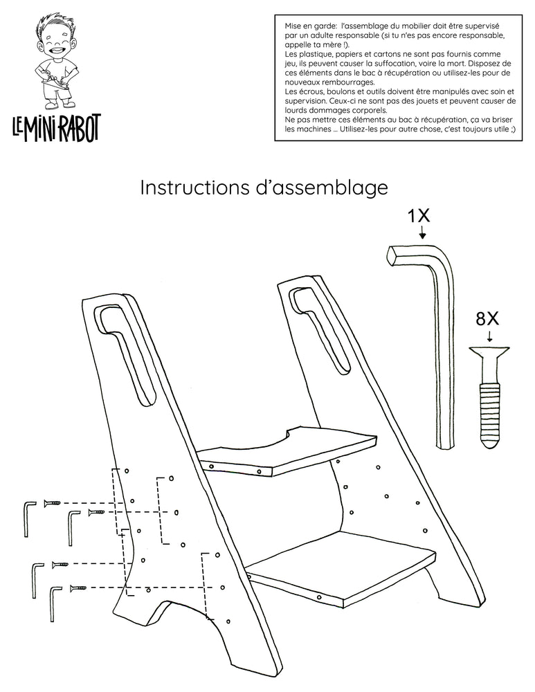 
                  
                    Le Mini Propre - Adjustable wooden toilet bench for children
                  
                