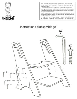 
                  
                    Le Mini Propre - Banc de toilettes évolutif en bois pour enfants
                  
                