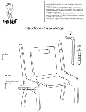 
                  
                    Scalable wooden table and chairs kit for children - Le Mini Curieux
                  
                