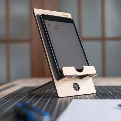 Support en bois pour tablette