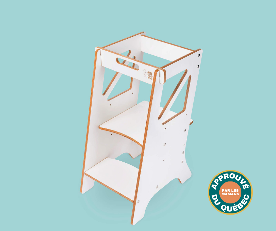
                  
                    Scalable wooden learning tower for children - Le Mini Chef
                  
                