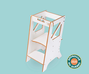 
                  
                    Scalable wooden learning tower for children - Le Mini Chef
                  
                